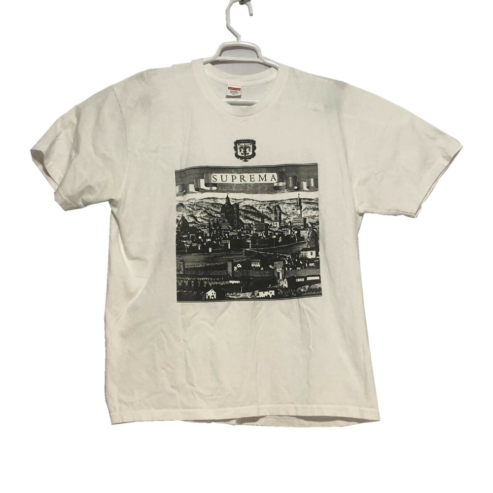 Supreme Men Short Sleeve Tee T-Shirt White Size XL